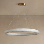 122 cm Alabaster Halo Chandelier - Rivage Lisse