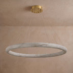 60 Inch Alabaster Halo Chandelier - Rivage Lisse