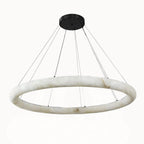 60 Inch Alabaster Halo Chandelier - Rivage Lisse