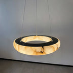 61 cm Alabaster Halo Chandelier - Rivage Lisse