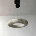 61 cm Alabaster Halo Chandelier - Rivage Lisse
