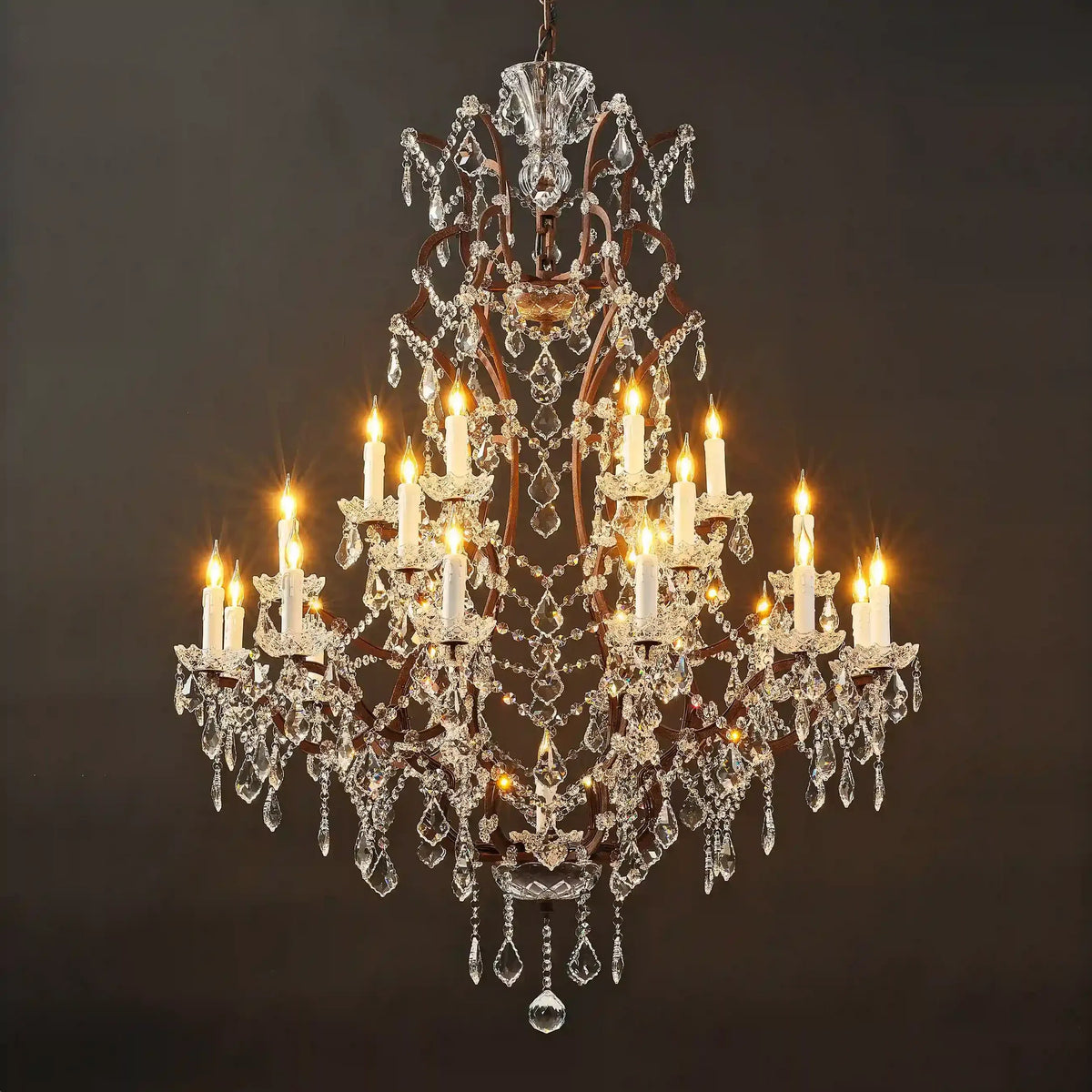 102 cm Victorian Crystal Chandelier - Rococo
