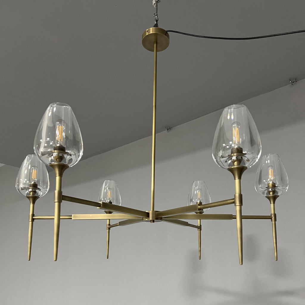 107 cm Crystal Shade Chandelier - Tulip