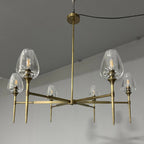 107 cm Crystal Shade Chandelier - Tulip