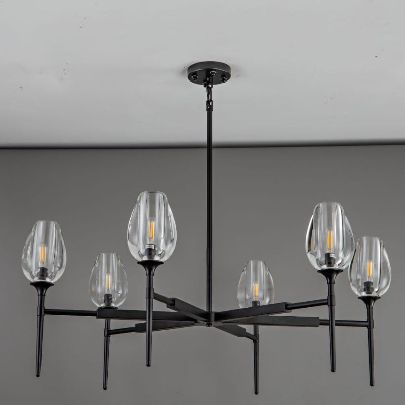107 cm Crystal Shade Chandelier - Tulip