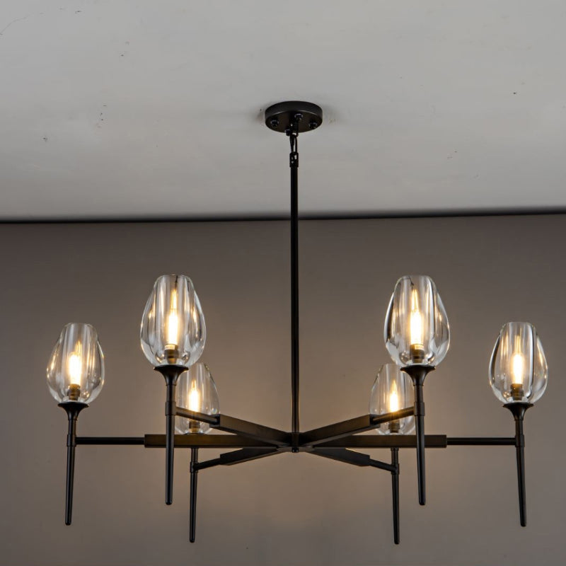 107 cm Crystal Shade Chandelier - Tulip