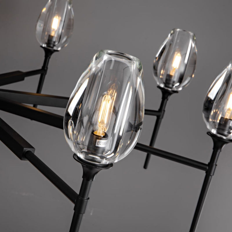 137 cm Crystal Shade Chandelier - Tulip