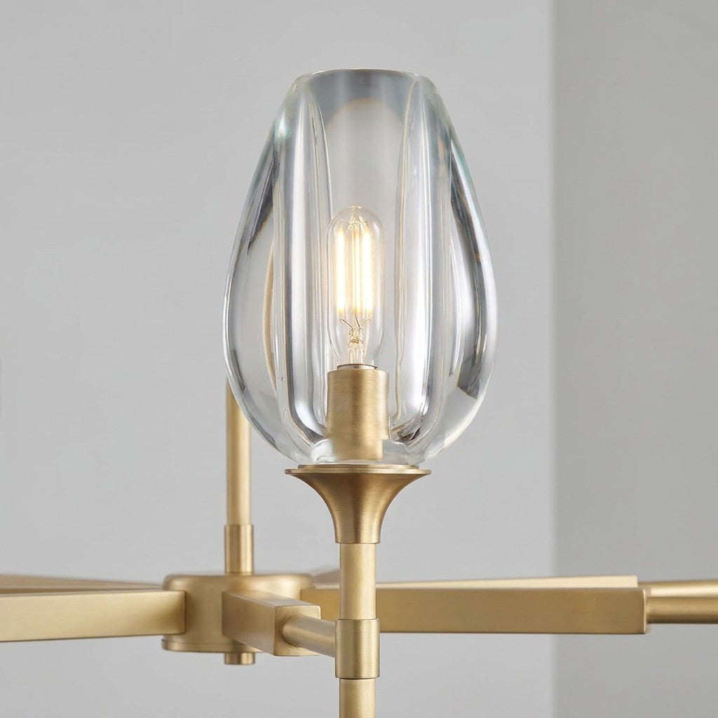 137 cm Crystal Shade Chandelier - Tulip
