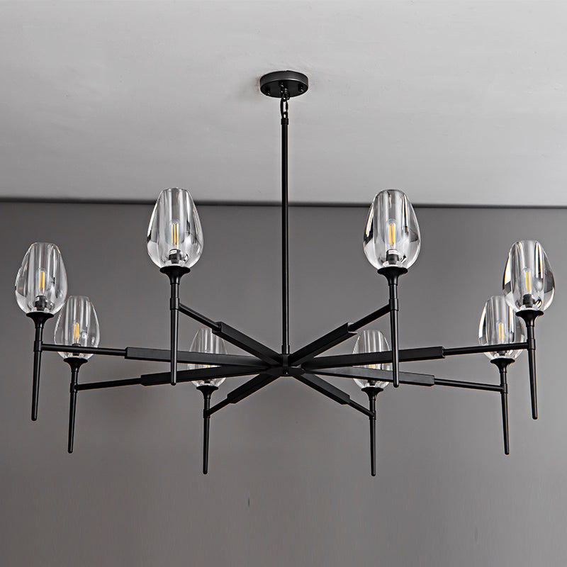 137 cm Crystal Shade Chandelier - Tulip